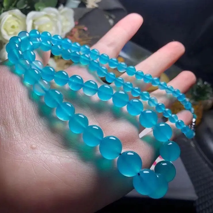 

Super Beautiful Natural Ice Permeable Moisturizing Tianhe Stone Pagoda Chain Necklace luxury jewelry