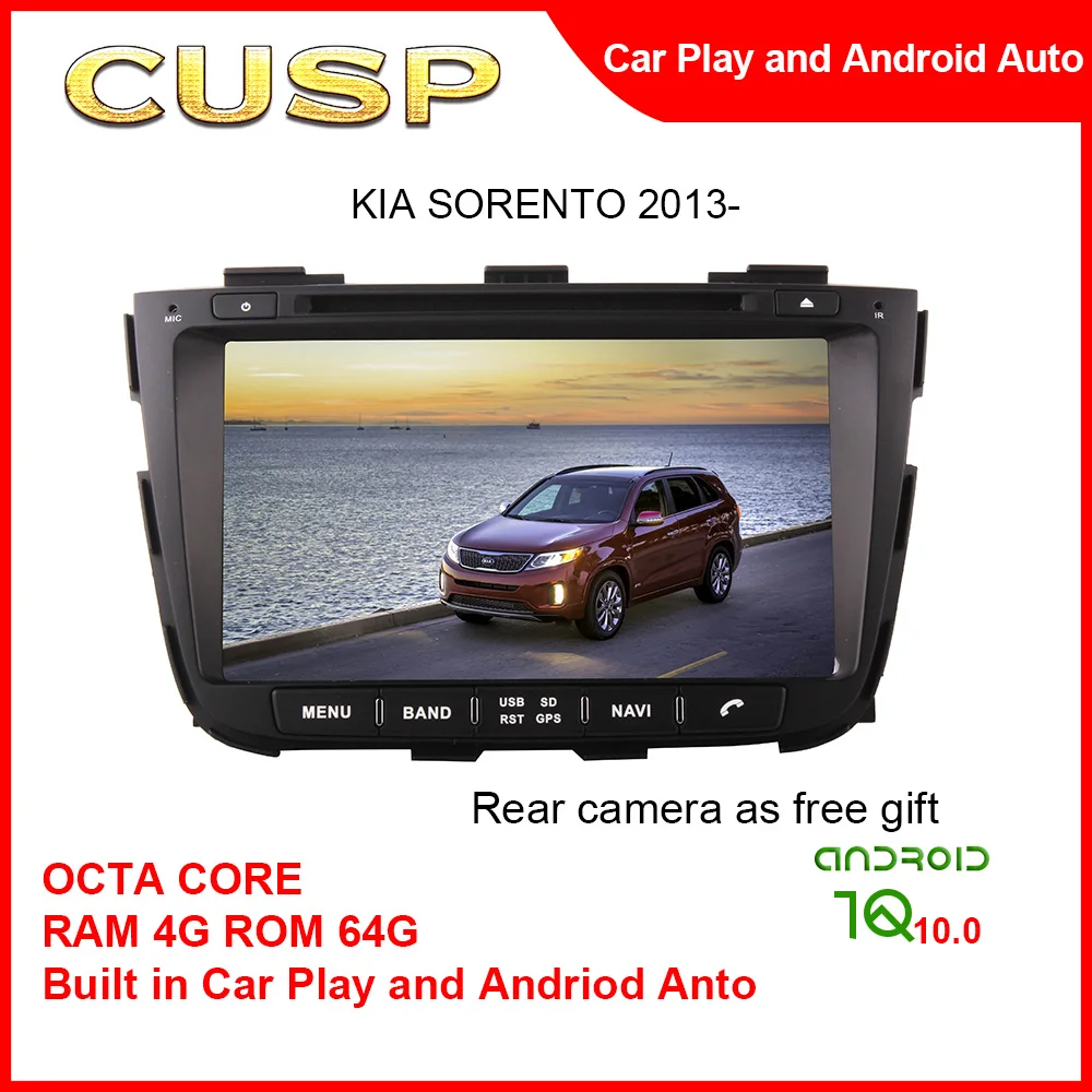 

Производители продают для KIA SORENTO 2013-автомобильная навигация Android беспроводной Carplay GPS HD 8-дюймовый Bluetooth аудио плеер