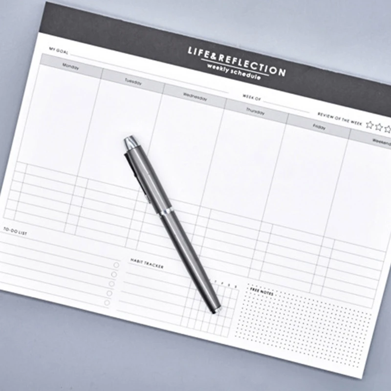 Weekly Organiser To Do List Schedule Meal Planner Sheets Tear-Off Pad Monthly Calendar Pad Schedule Planner
