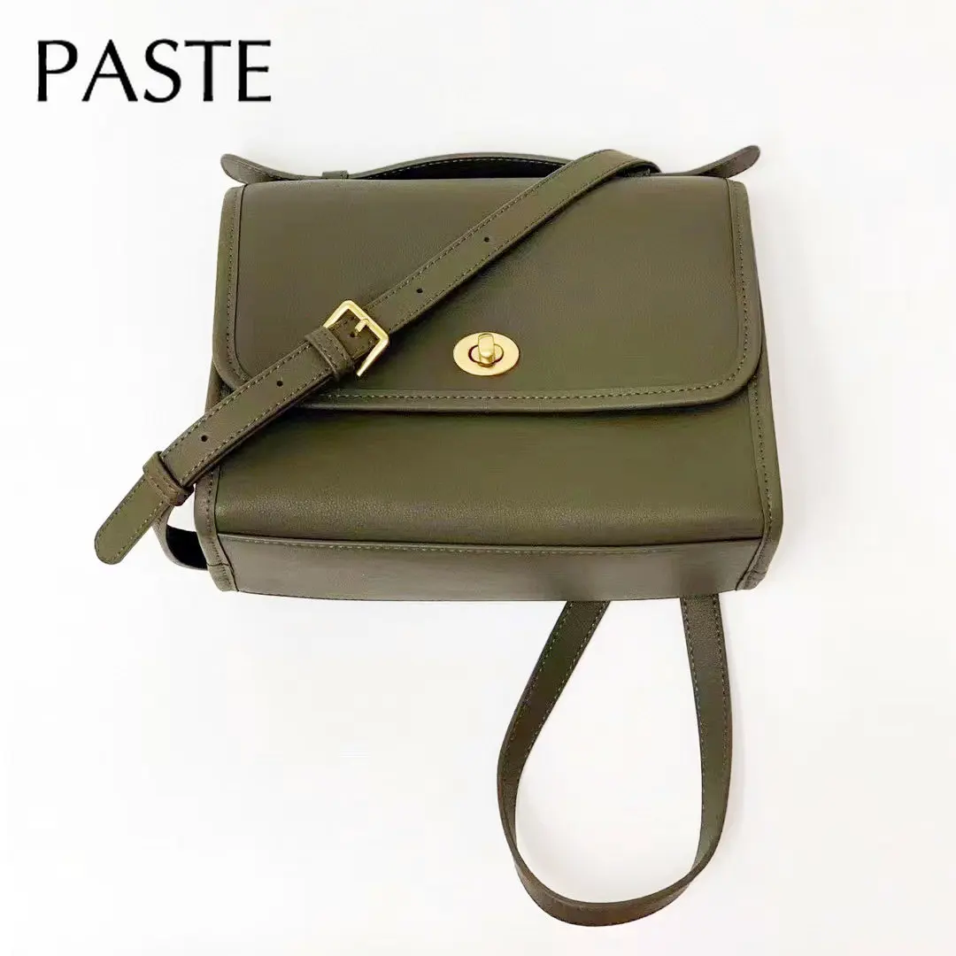 2023 Retro Green Satchel Tote Highclass Women Messenger Bag Allmatch