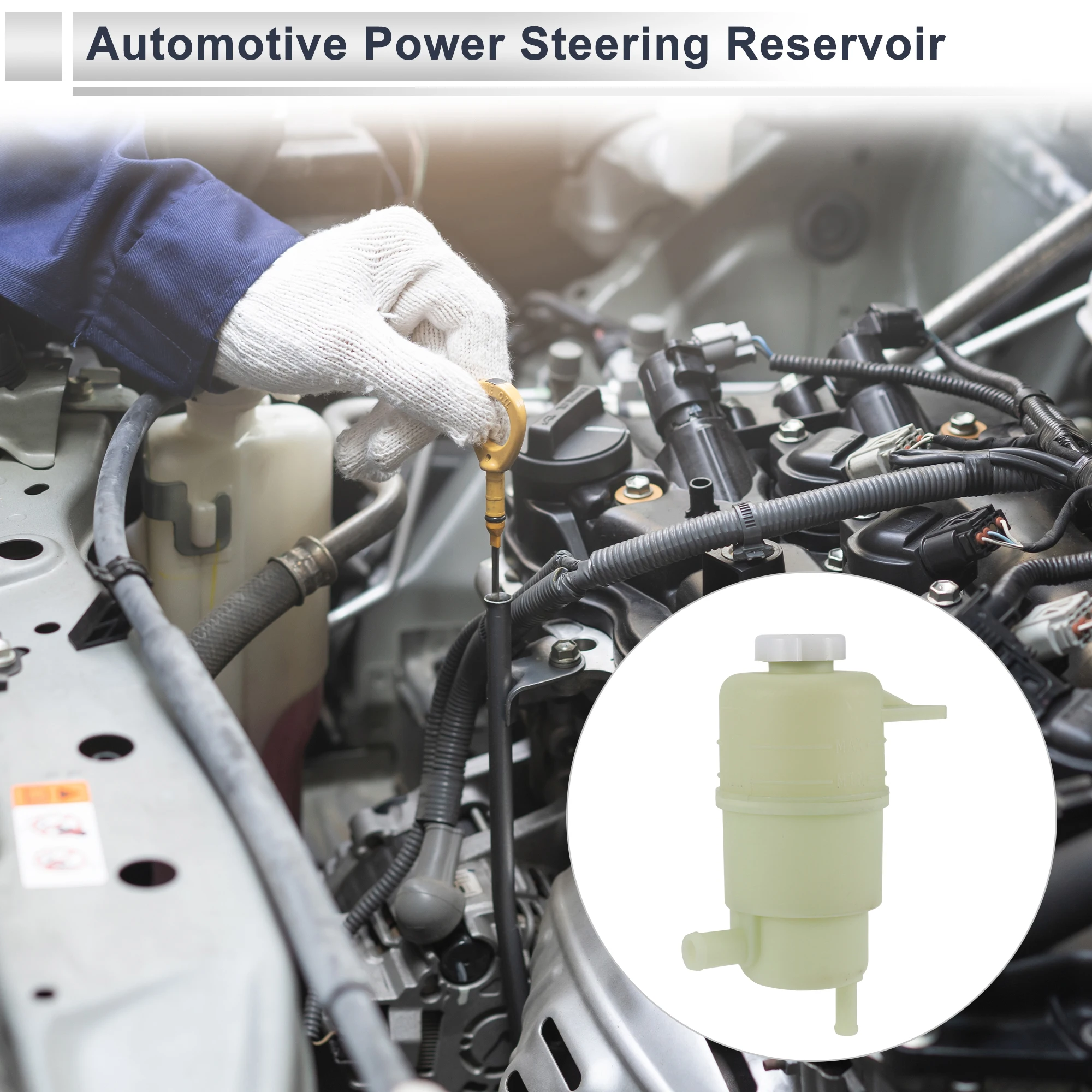 UXCELL Power Steering Reservoir for Mitsubishi Triton L200 Pajero 2011 2012 2013 2014 2015 No.MR995028