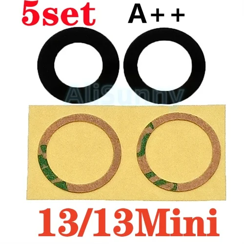 5-Pack Premium Rear Camera Glass Lens Covers