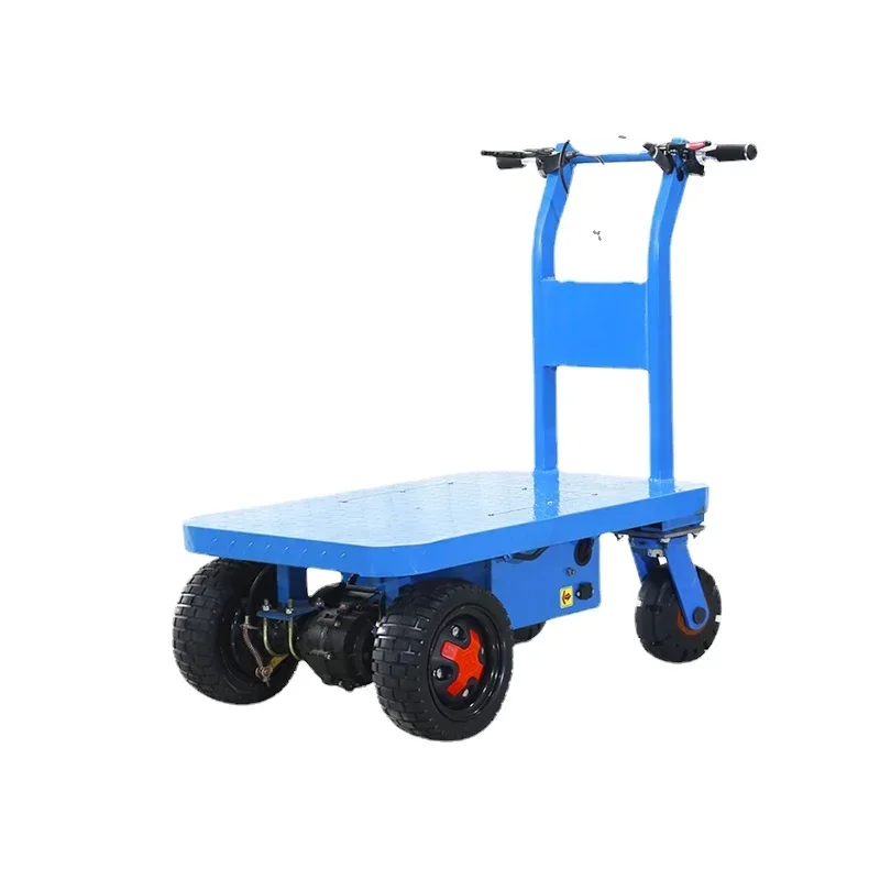 

Electric Flat Truck Steel Trolley Manned Load Electric Trailer Truck