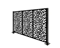 High Quality Outdoor Metal Black Privacy Fence Screen 1