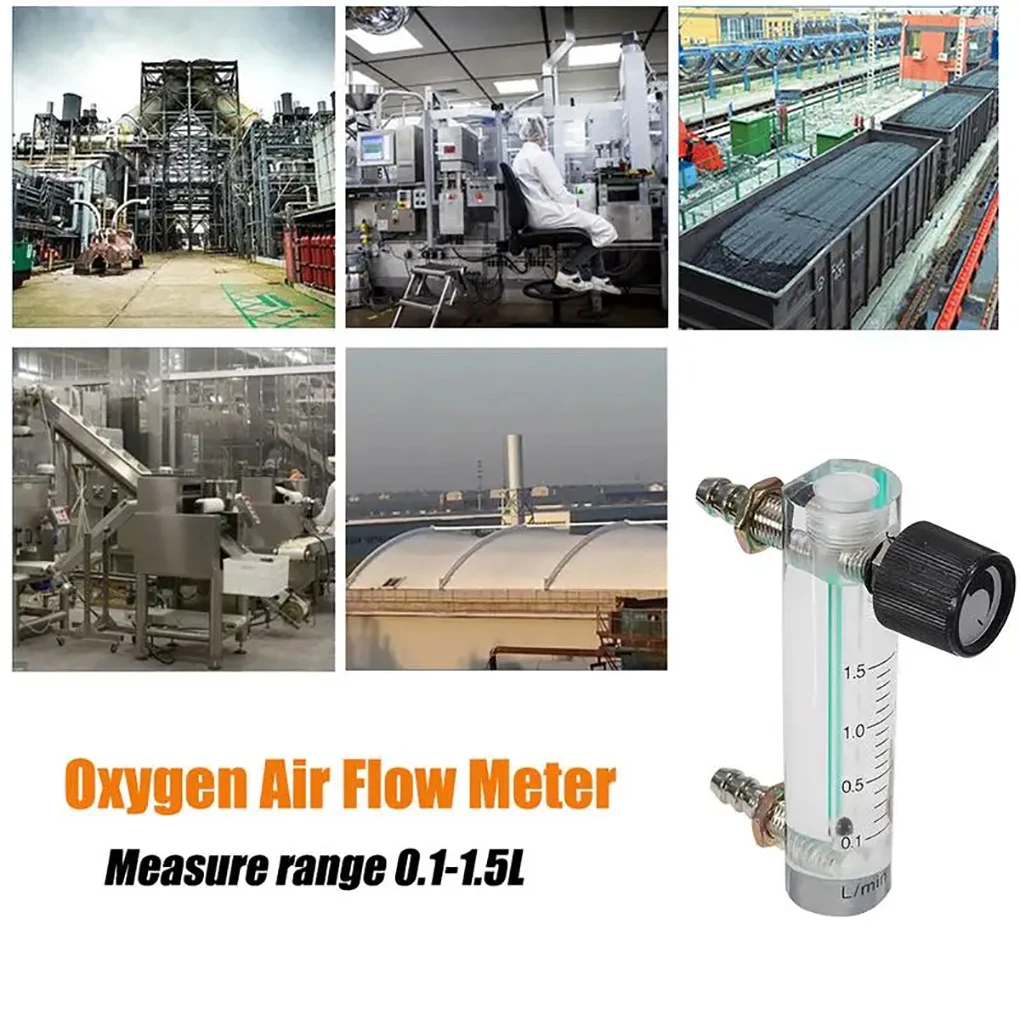Air Oxygen Gas Flow Meter Flowmeter Caudalimetro Counter Flow Indicator O2 Oxyge