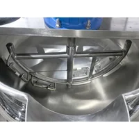 Marmite industrielle à double enveloppe personnalisée, vente en gros, 300L 500L, chauffage gaz, vapeur, électrique avec agitateur 4