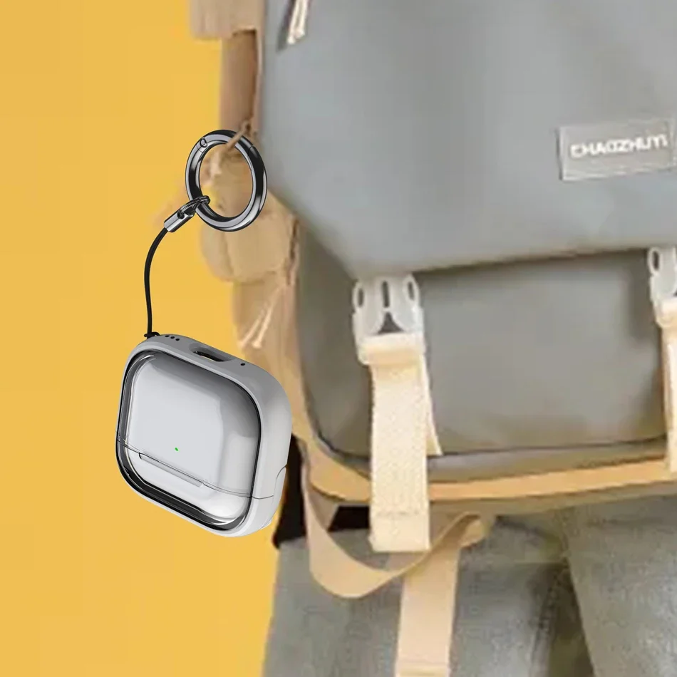 Transparent Protective AirPods Case with Hook and Stand