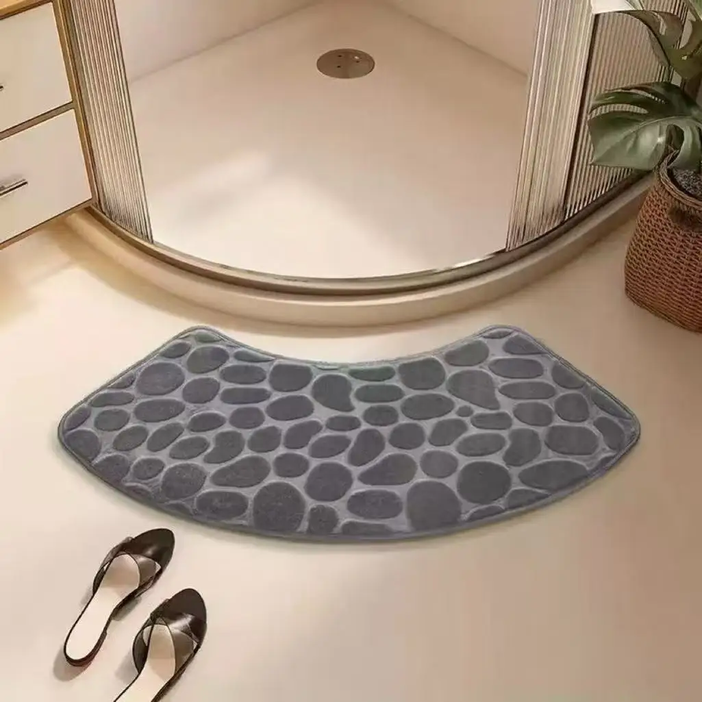 Curved Absorbent Bathroom Mat 5