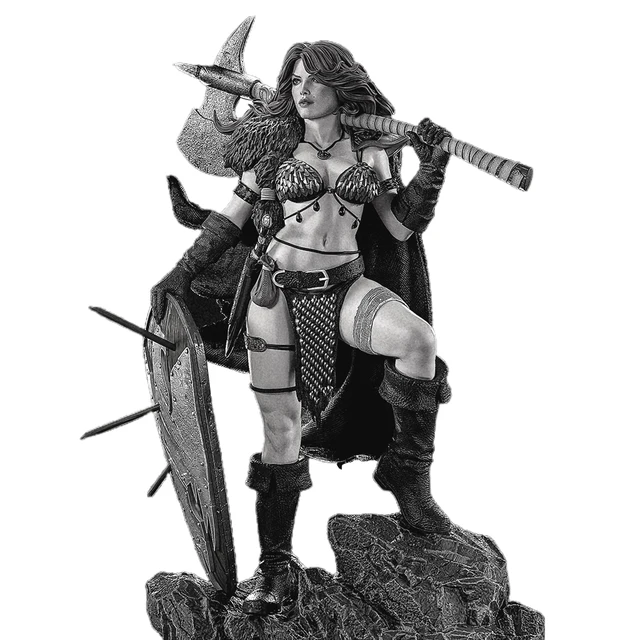 Red Sonja Figure 1:16 Miniature Resin Model Kit Unpainted