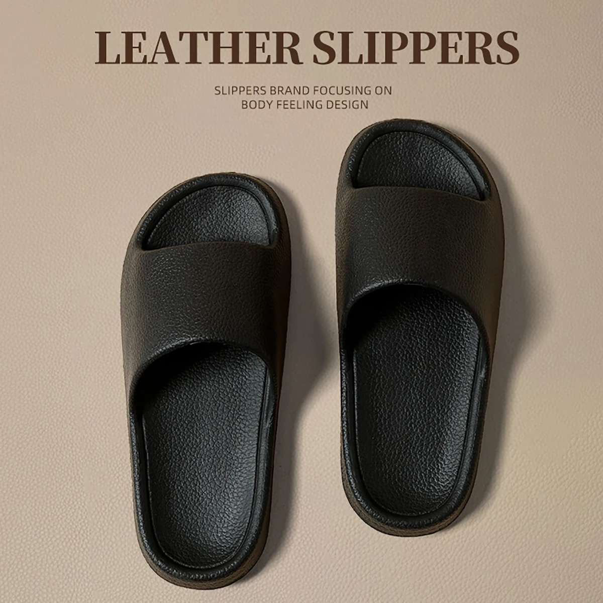 Female Slippers Women's Solid Color Casual Simple Slipper EVA Material Comfortable Indoor/Outdoor Dual-use Anti-Slip Design