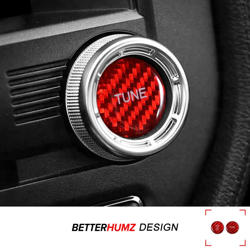 포드 머스탱 GT 2015-2023 카본 파이버 센터 콘솔 멀티미디어 트림 스티커 ..