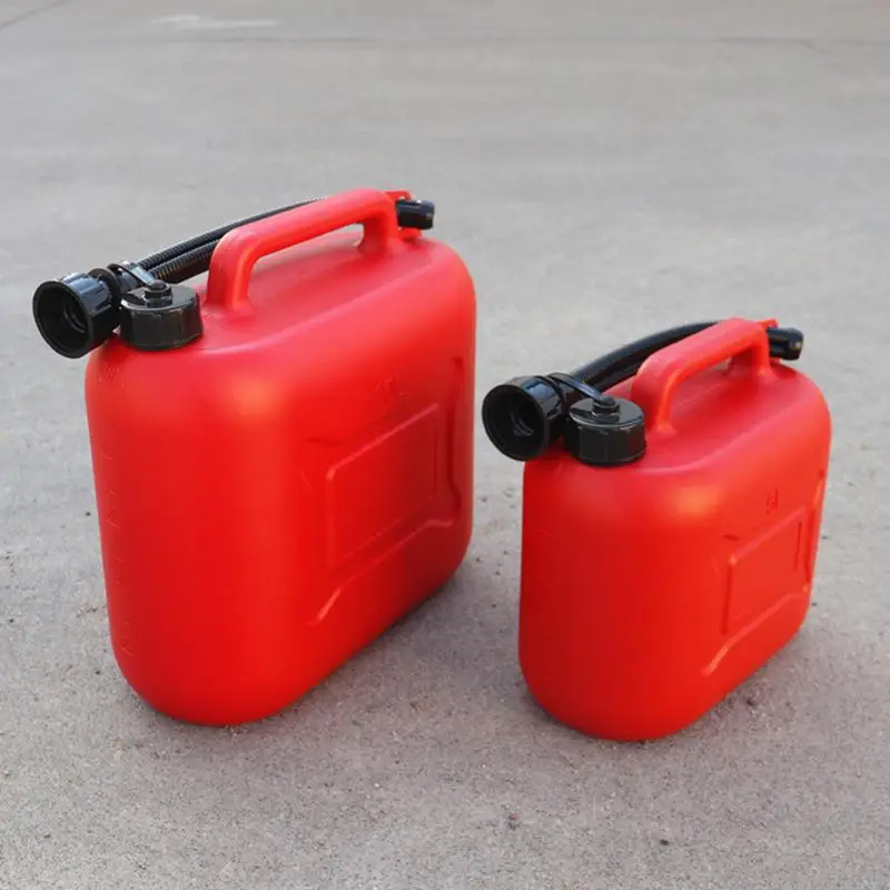 5L 10L 20L Red Cans Gass Jerry Can With Scale Thickened Anti-static Spare Petrol Tanks Gasolines Oil Container For Cars Trucks