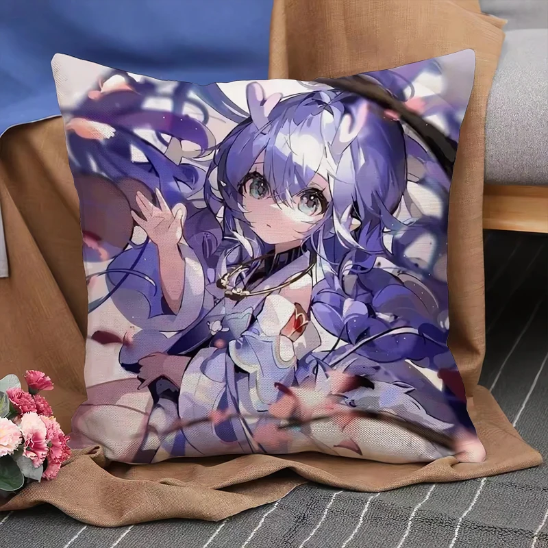 

Double Printed Pillow Case Honkai Star Rail 45x45cm Short Plush Home Decor Cushion Cover Pillow Cover For Sofa Bed Cushion Cover