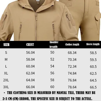 Oulylan Waterproof Suits Fishing Warm Hiking Camping Tracksuits Set Hood Coat S-4XL Winter Autumn Tactical Jackets Elastic Men 5
