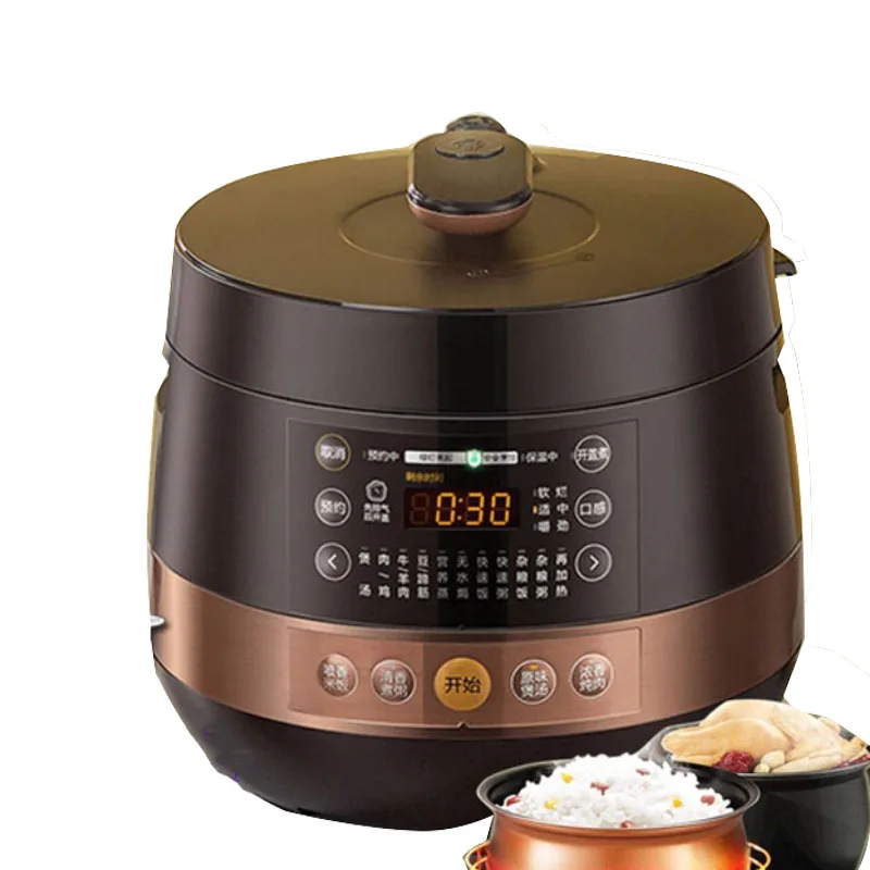 Intelligent Automatic Pressure Cooker 5 Liter Electric Pressure Cooker 220V/1000W Double Layer Multi-Function Rice Cooker