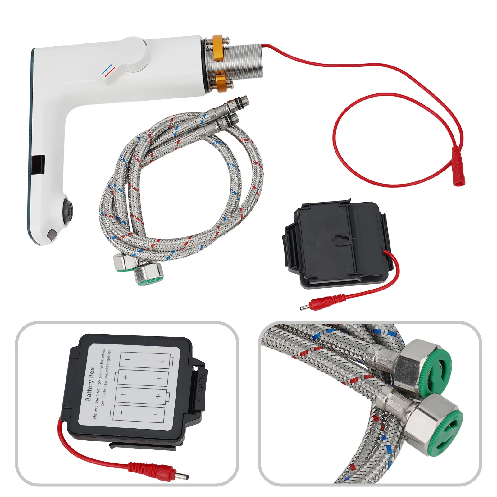 

Commercial Digital Display Screen Hot Cold Basin Faucet Bathroom Tap Blister Fast Easy To Clean Easy To Remove