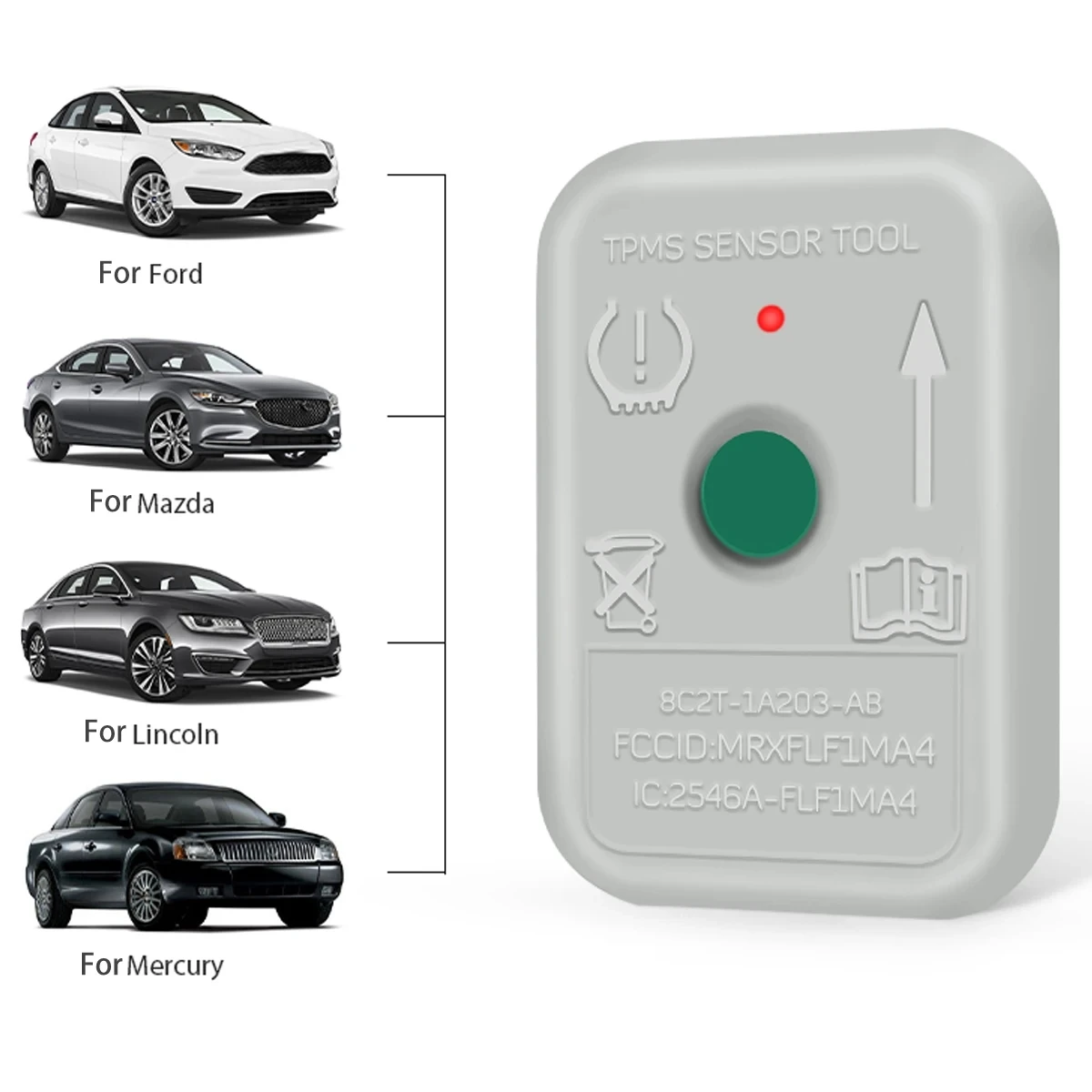 New Tire Pressure Mointor System TPMS 19 Reset Sensor Programming Training Tool For Ford (8C2Z-1A203-A) TPMS RESET TOOL 5