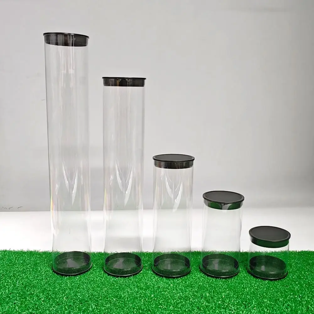 Transparent Plastic Golf Ball Holder Tube Storage Container