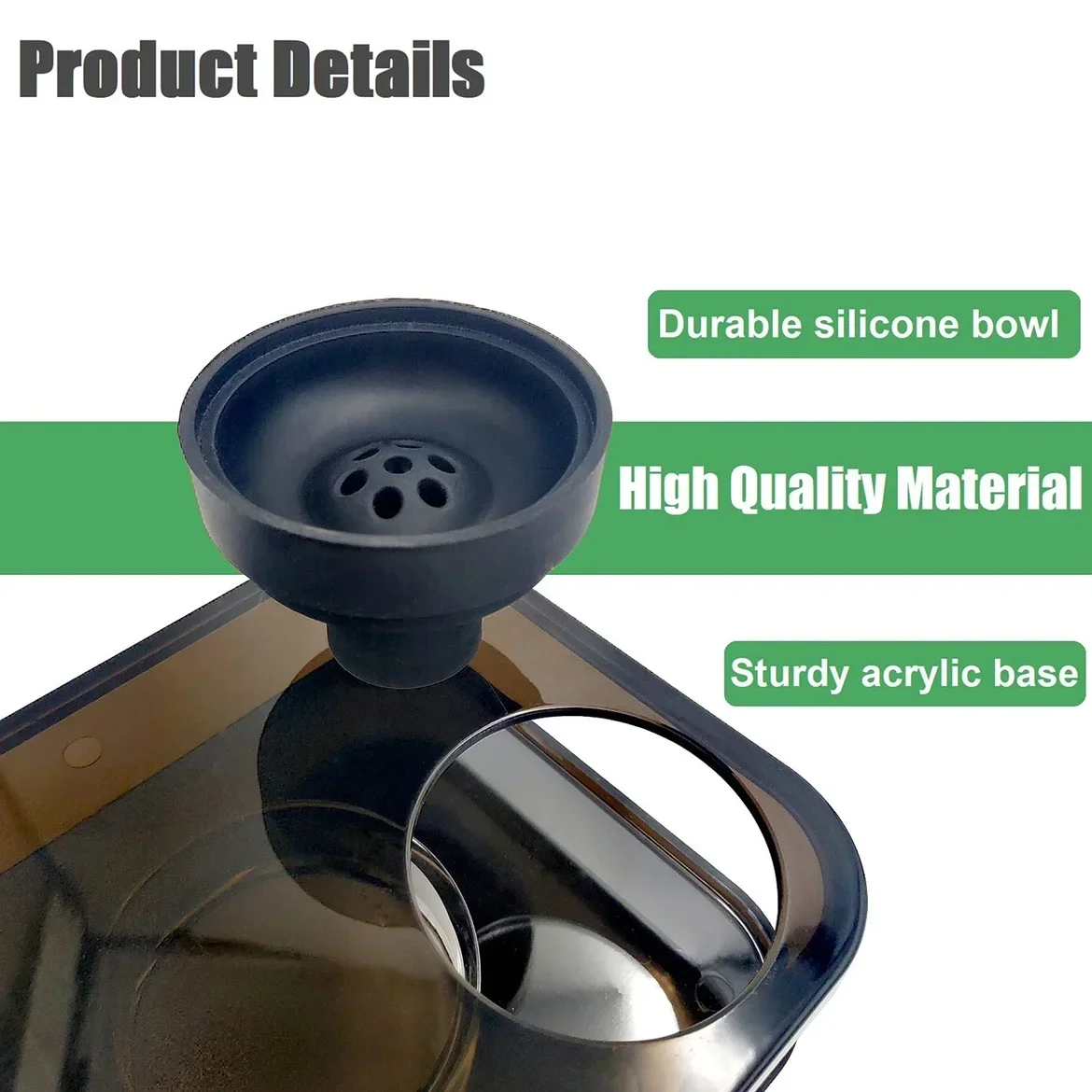 Portable LED Tobacco Pipes Smoking Grass Hookah Set with Chicha Bowl Carbon Holder Complete Shisha Box Acrylic Pipe Kit tobacco smoking accessories herb smoking pipe hookah water pipe