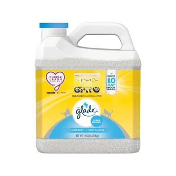 Purina Tidy Clumping Cat Litter, Glade Clear Springs Deodorizing, Low Dust, 14 lb. Jug 2