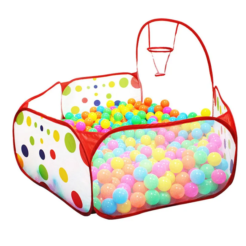 Ocean Ball Pit with Basket Children Baby Playpen Tent 1.5M Outdoor Indoor Toy for Infant Ball Pool Playground Tent Girl Boy Toys ocean balls ball pool