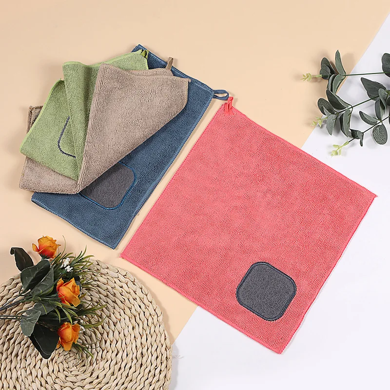 Microfibra Lavastoviglie Tovaglioli Coral Velvet Cloth Table Pano De Prato Asciugamano Da Cucina Assorbente Tela Magic Cleaning Toalla Wipe