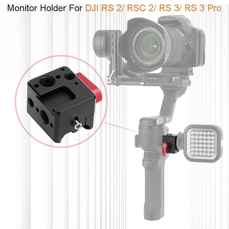 Support moniteur à pince 1/4" 3/8" pour DJI RS 2/3/4 Pro
