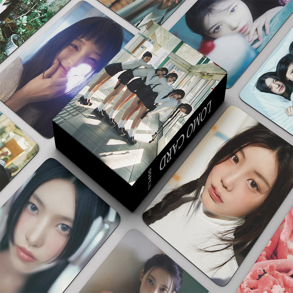 Treingi 2024 55 piezas/set Tarjetas Lomo Álbum de tarjetas fotográficas Colección de fans del grupo de chicas Postales de regalo Tarjeta fotográfica Regalos para fans