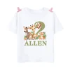 Personalized Birthday Shirt 1-9 Years Shirt Wild Tee Boys Jungle Party T-shirt Safari Animal with Name Clothes Kids Gifts Tops 6