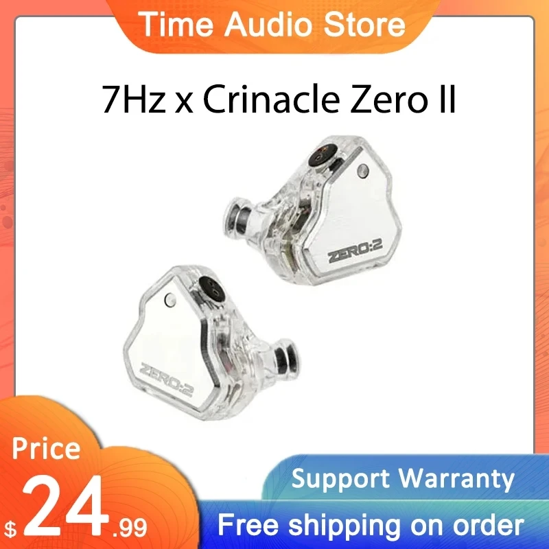 

Проводные наушники-вкладыши с динамическим драйвером, 7 Гц, x Crinacle Zero II, 10 мм