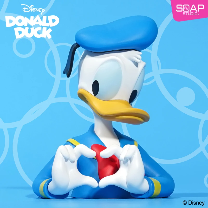 thumbnail image 1 of Disney ama al Pato Donald Daisy Mini corazón medio busto elegante trabajo hecho a mano modelos de dibujos animados decoración de mesa juguetes mujeres y hombres regalo, 1 of 4