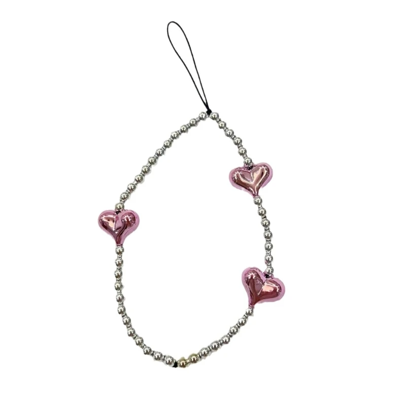 

Heart Phone Lanyard Keychain Personalize Phone Lanyard Keyring Sweet Phone Chain