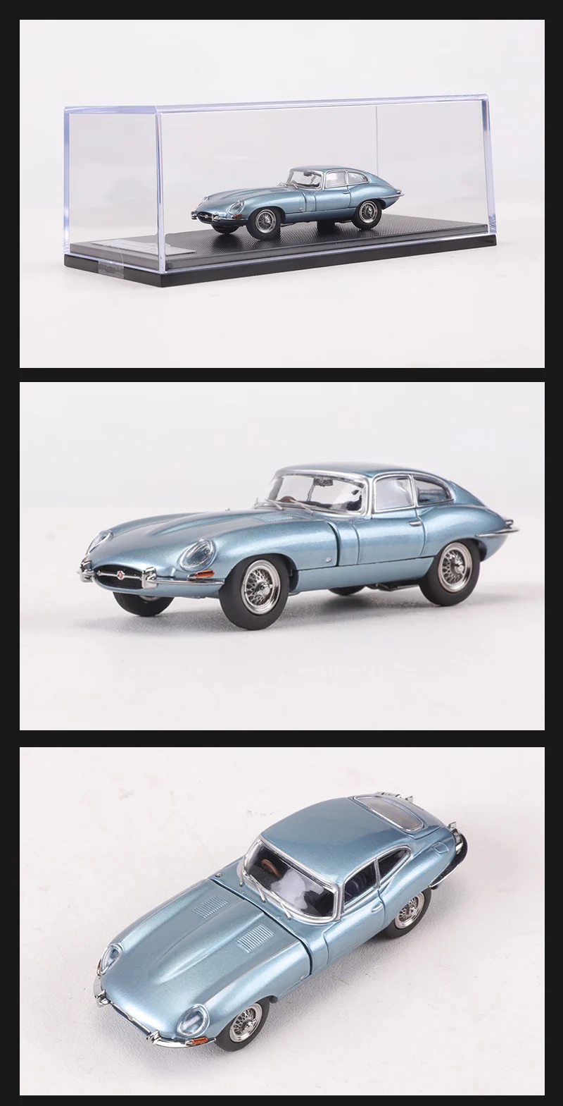 GFCC 1:64 1961 Jaguar E-TYPE Alloy Model Car Limited Edition 499