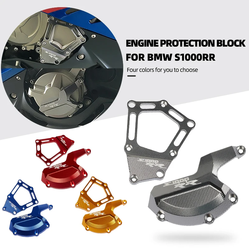 For BMW S1000RR HP4 S1000R S 1000 RR S1000 R S1000XR 2009-Motorcycle Engine Stator Guard Cover Protector Side Case Slider