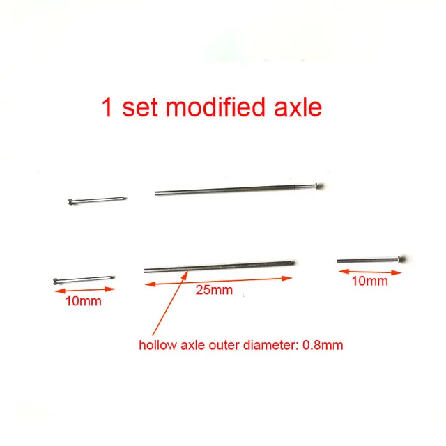 4PCS 1/64 Scale Alloy Car Model 5.2mm/10.8mm Size Rubber Tires + Wheels + Axles for Modified 1:64 Matchbox/Domeka/HW Model Cars 3