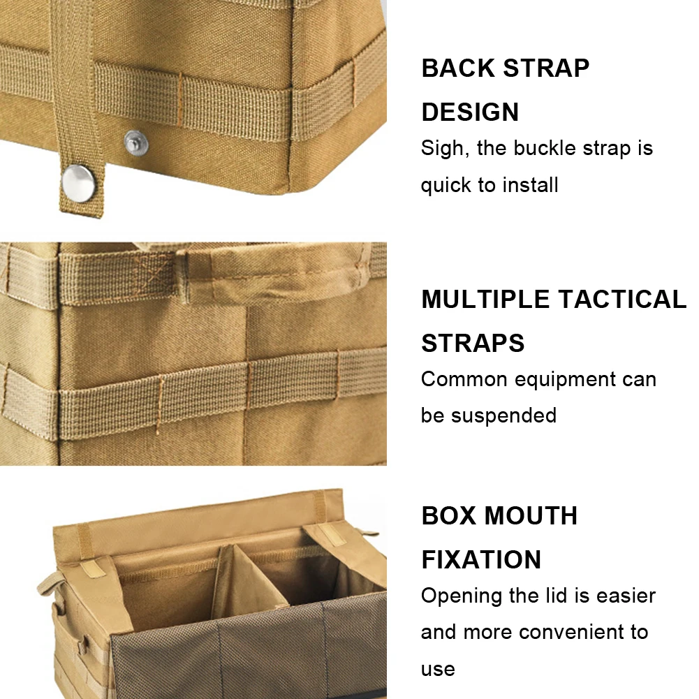 Outdoor Camping Tools Storage Bag Large Capacity Cylinder Tent Stake Bag Waterproof Hiking Tent Peg Ground Nail Holder Bag 5
