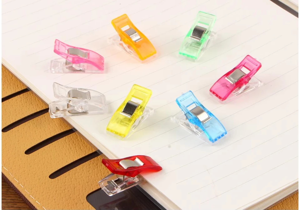 Description Picture 4 of item10/20Pcs Multipurpose Fabric Quilting Sewing Clips DIY Handmade Colorful Paper Clip Knitting Craft Supplies Tools Accessories