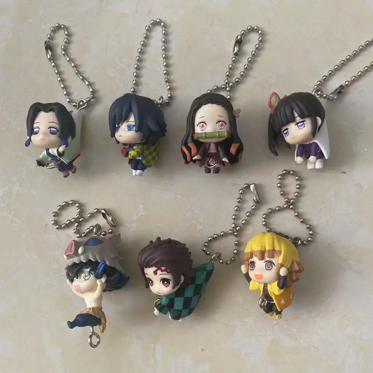 Bandai Genuine Gacha Scale Model Demon Slayer Grab The Coat Corner Series Anime Periferiche Pendant Action Figure Toys