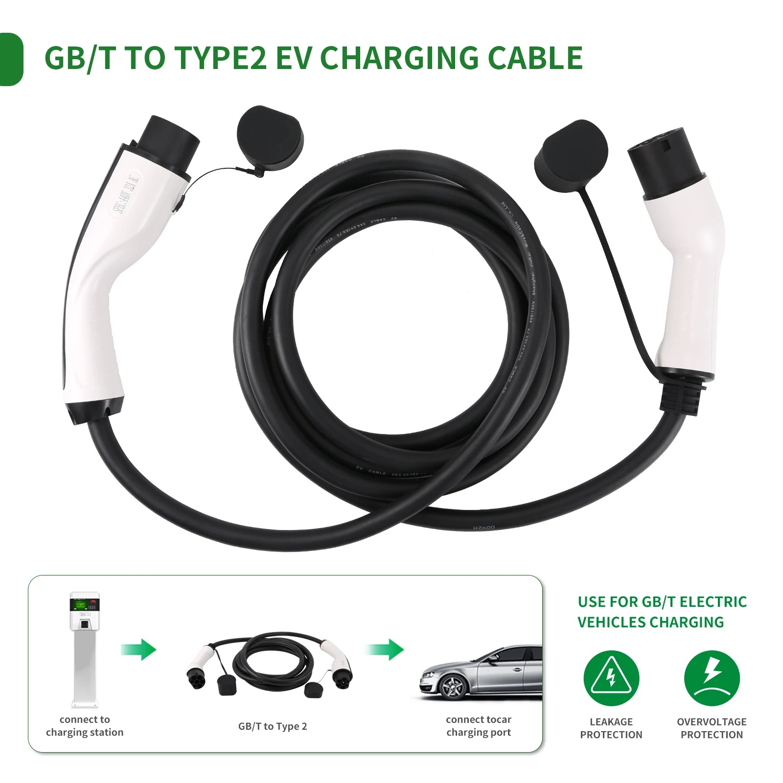 AFYEEV Chargeur Voiture Electrique, 3.6kw Cable Recharge Voiture