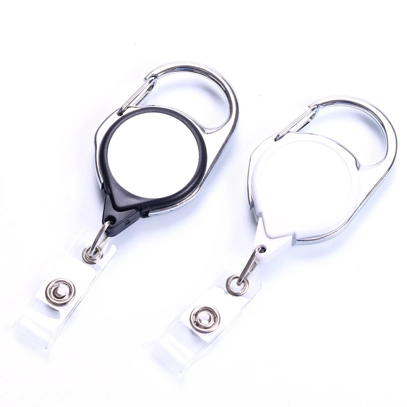 Sublimação em Branco Photo Badge Holder com Fivela Faça Você Mesmo id Name Tags Abs Sublimação Carretel 40 Pcs por Lote - Image 4