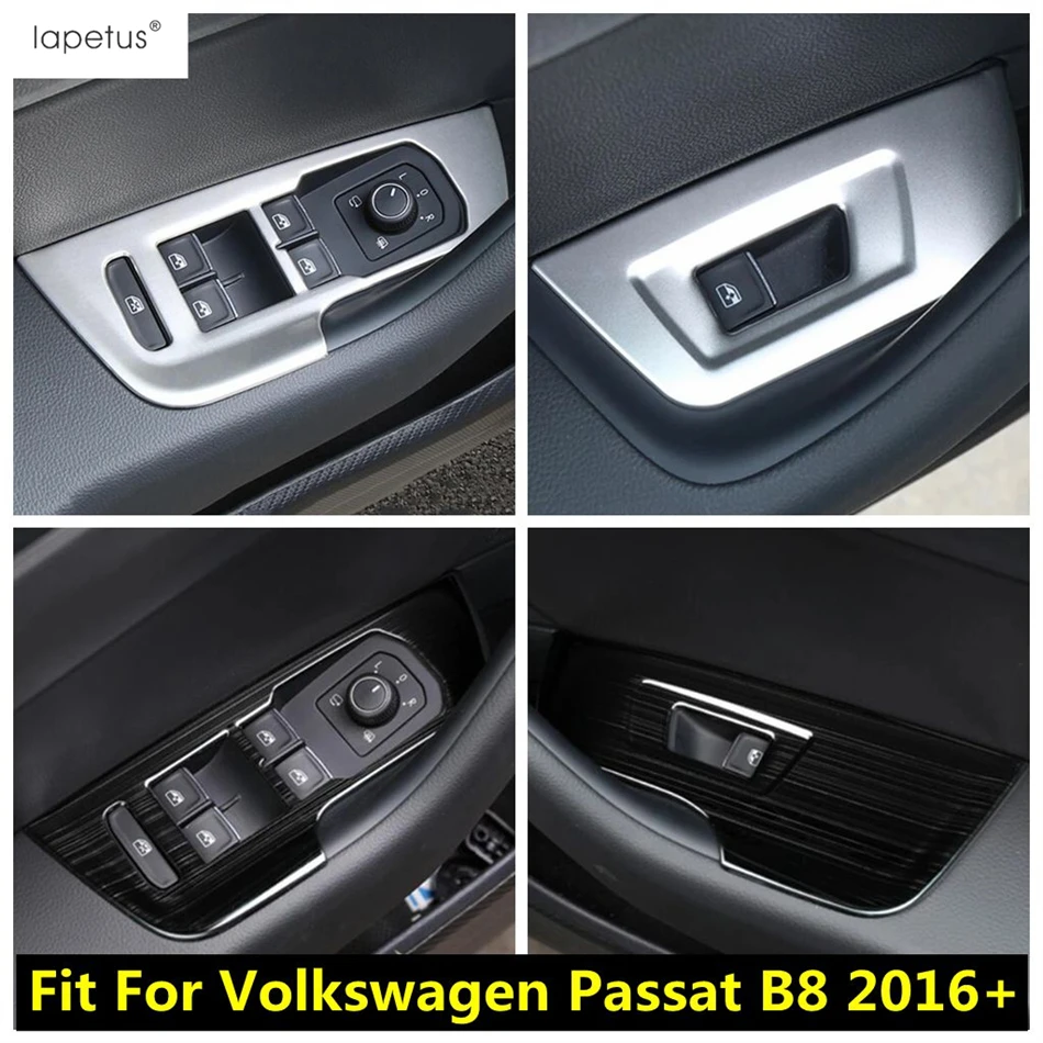

Car Inner Door Armrest Window Glass Lift Button Switch Panel Cover Trim For Volkswagen Passat B8 2016 -2021 Accessories Interior