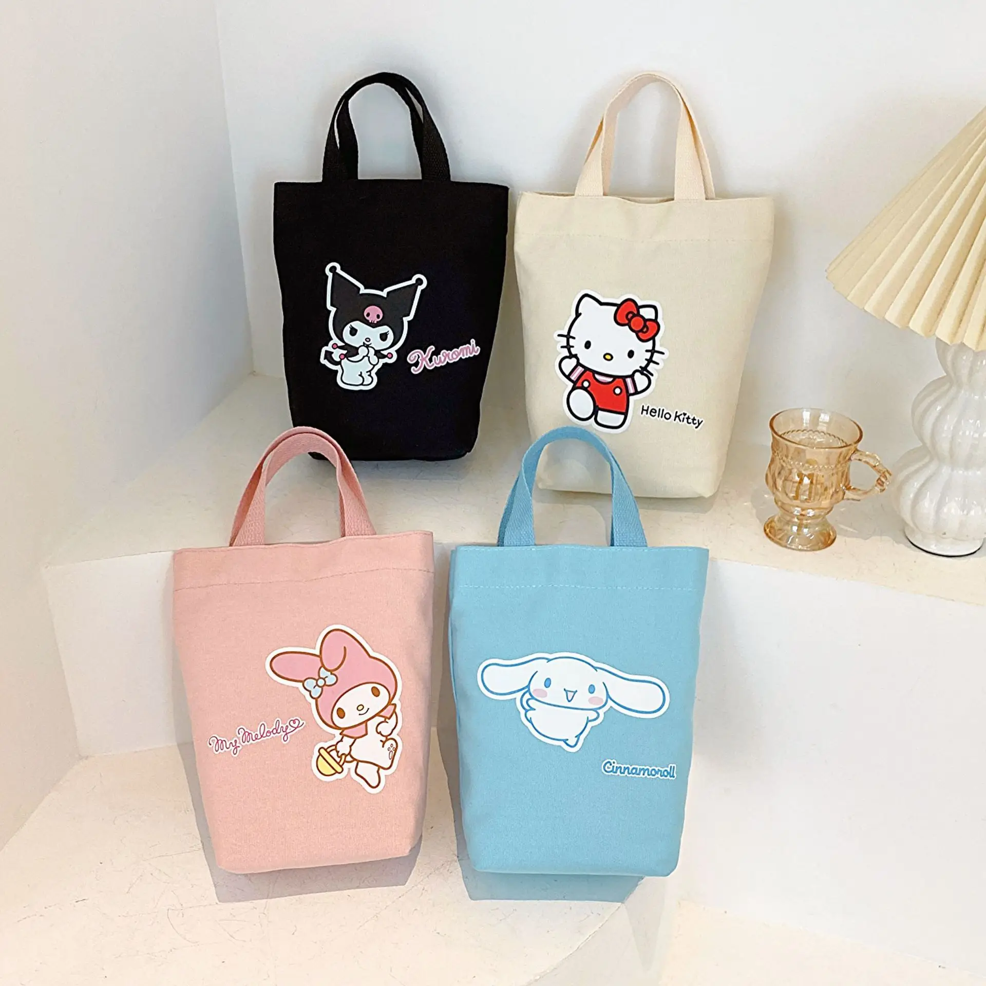 

Anime Sanrio Cinnamoroll Shoulder Bag My Melody Pochacco Kawaii Cinnamoroll Cute Student Large Capacity Cosmetic Handbags Girls