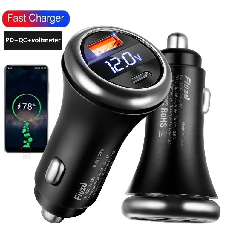 

Metal Dual Port USB 36W Fast Car Charger Suitable For Different Models Of Mobile Phones