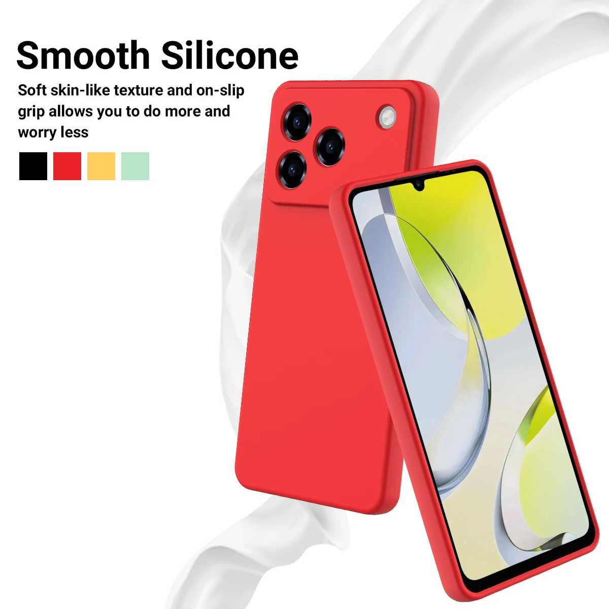 Ultra-Thin Fashion Matte Silicone Shockproof Case - Bare Feel Design