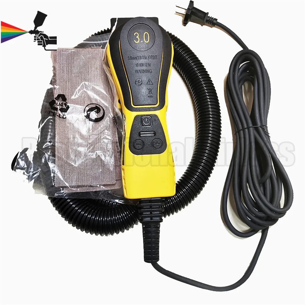 HYVST 70x198mm Square Electric Orbital Sander Woodworking Drywall 3mm Eccentricity Car Polishing Brushless Motor Grinder Tool