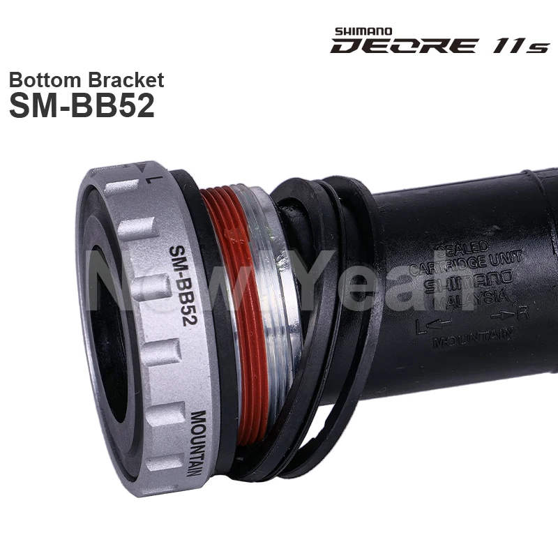 시마노 ALIVIO SM-BB52 하단 브래킷 DEORE M6100 시리즈 스레드 HOLLOWTECH II 68/73mm 쉘 너비-트레킹 원래 부품