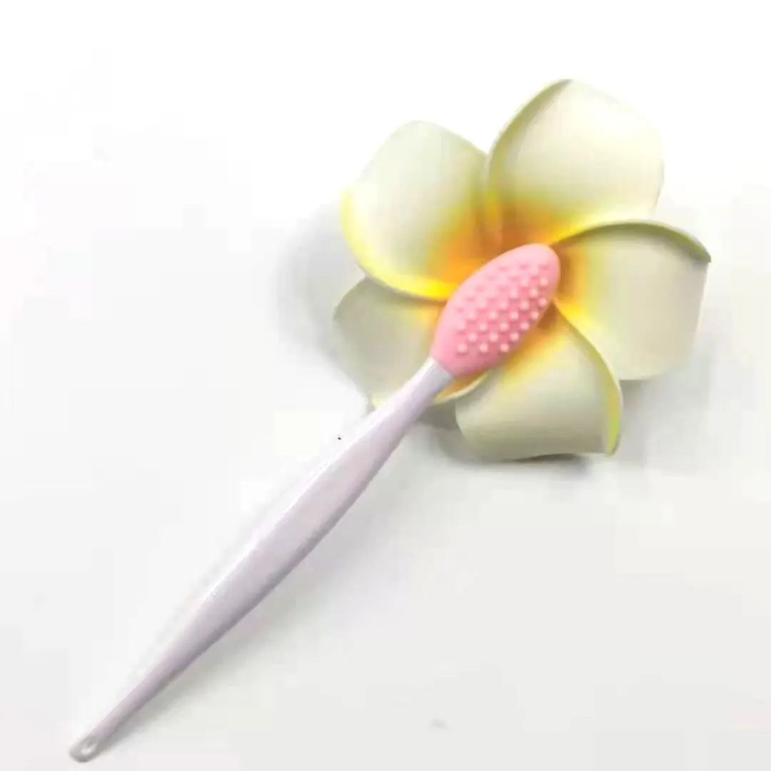 Skin Care Lip Exfoliating Facial Cleansing Face Scrub Nose Clean Brush Blackhead Remove Silicone Double-Sided Skin Care Tool 4