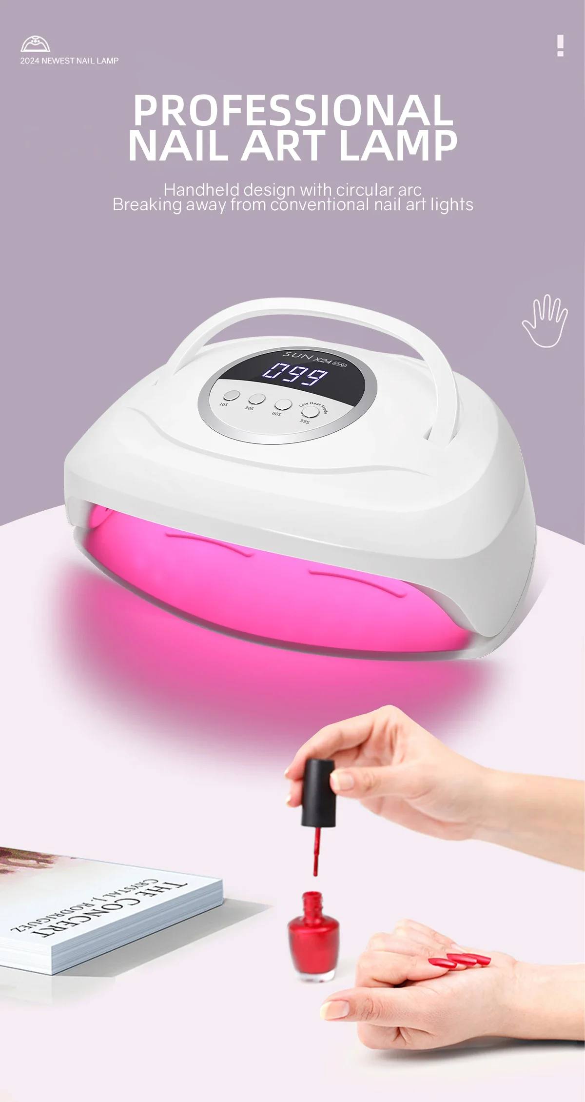 Description Picture 2 of item380W UV LED Lamp for Nail  84 LEDs Nail Dryer with Auto Sensor Quick-drying Manicure Lamp for Home Salon Nail Art Equipment