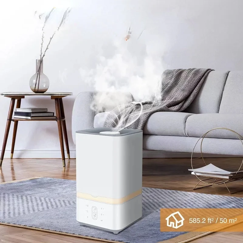 Lager Capacity High Life Touch Panel 5L Cool Mist Ultrasonic Humidifier for Home Office Diffuser Essential Oil Humidifying Spray 5