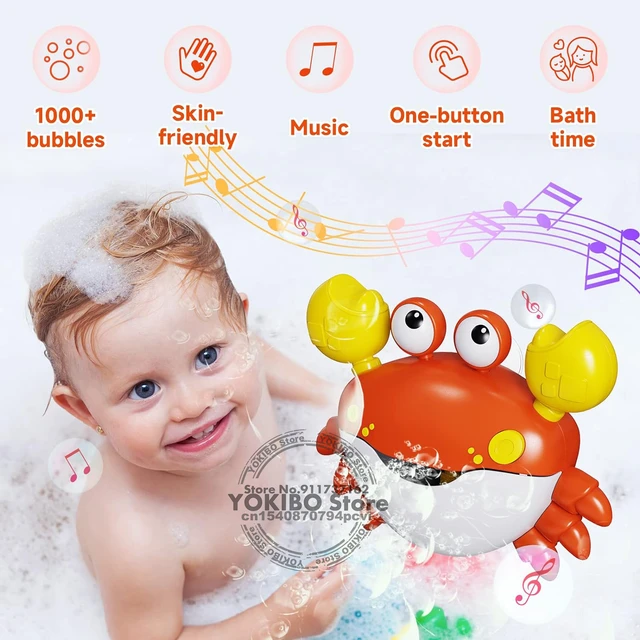 Grenouille à bulles soufflante en plein air et crabes, jouet de bain pour  bébé, fabricant de bulles, baignoire de natation, machine Regina, jouet  pour enfants avec musique, jouet d'eau - AliExpress